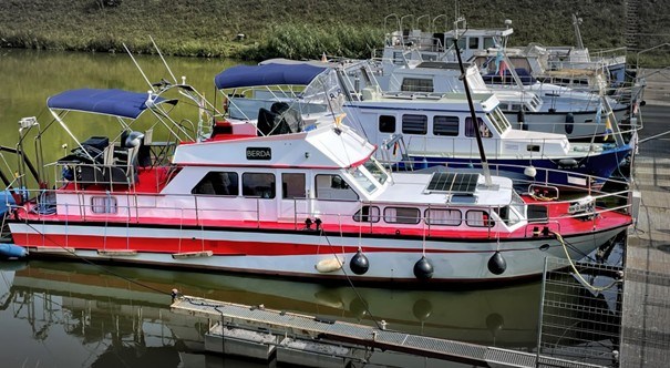 Weft Haßmersheim 15m Stahlmotoryacht vendesi