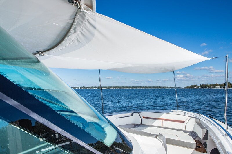 Tiara 38 LS fwd sunshade Tiara Yachts 38 LS