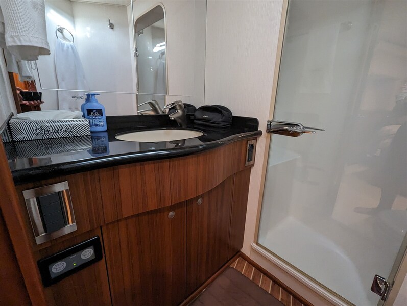 Viking 54 Convertible bathroom Viking Yachts 54' Convertible
