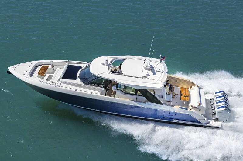 Tiara 56LS aerial Tiara Yachts 56LS
