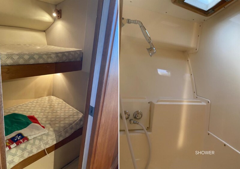 {I} guest cabin details Bertram Yacht 37' Convertible