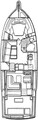 Floorplan 1 Tiara Yachts 4100 Open