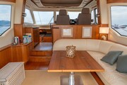 {I} Salon to bow Tiara Yachts 5800 Sovran