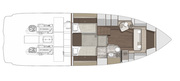 a-46-luxury-tender-pianta-lowerdeck-dinette Cranchi A46 Luxury Tender