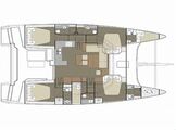 layout Dufour Catamaran 48