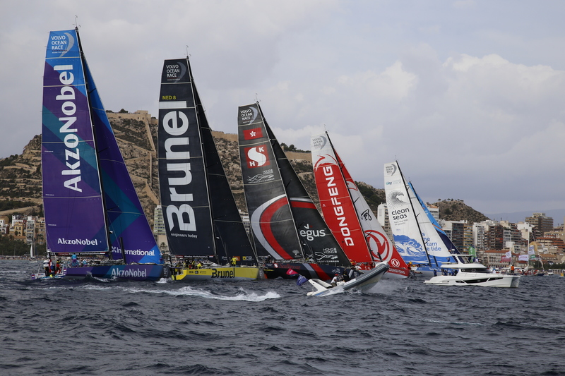 Start Leg 1 Volvo Ocean Race 2017-18 The Leg 1 start of Volvo Ocean Race 2017-18 