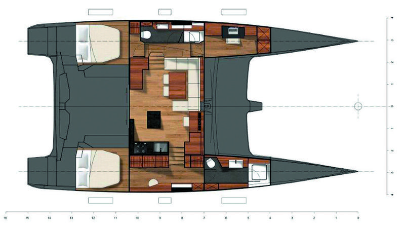 Office ITA 14.99 Performance cruising catamaran with electric propulsion system