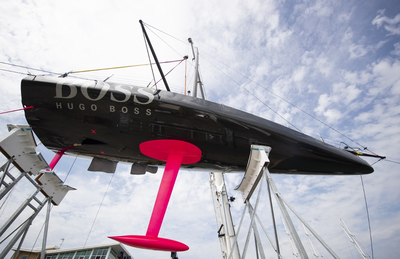 Alex Thomson new IMOCA 60 racing yacht hits the water